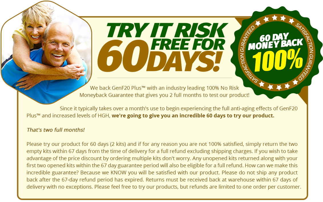 Buy HGH Releaser GenF20 Plus™ | 2015s Best Human Growth Hormone
